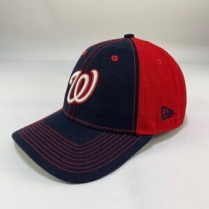 Washington Nationals MLB Navy Blue Red New Era 9Forty Snapback Hat